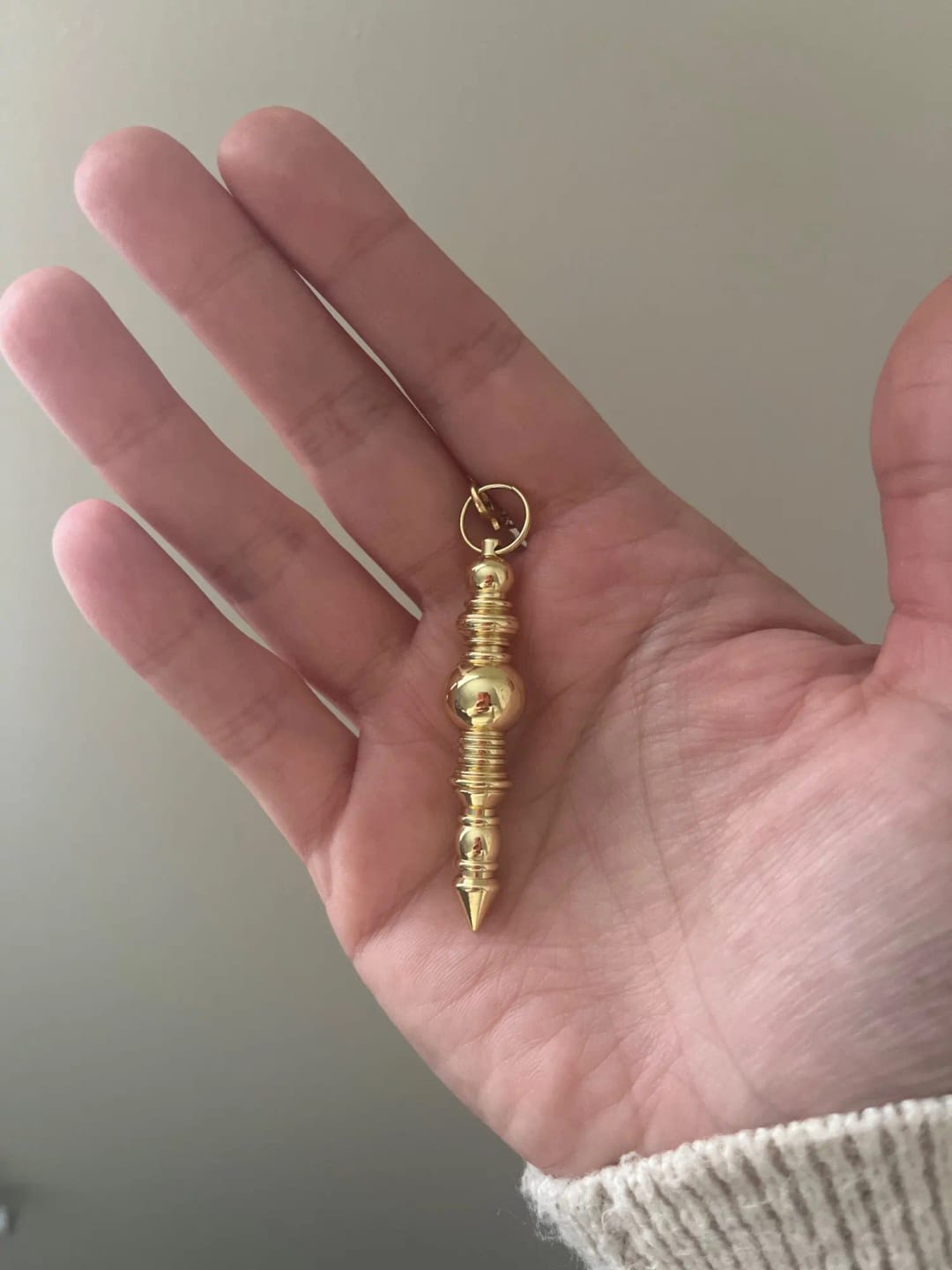 Customer photo review of Pendule Divinatoire Radiesthésie Metal Reiki Égyptien Professionnel
