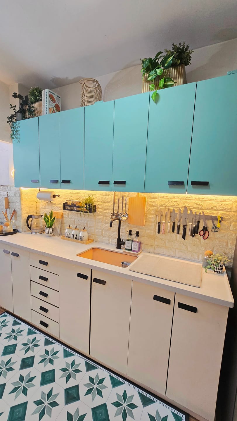 Customer photo review of ערכה לחידוש משטחי עבודה ושיש HOME Countertop Coating
