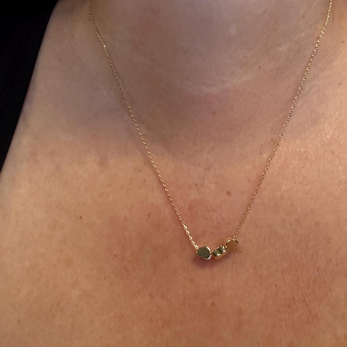 Customer photo review of Gepersonaliseerde hart initialen ketting