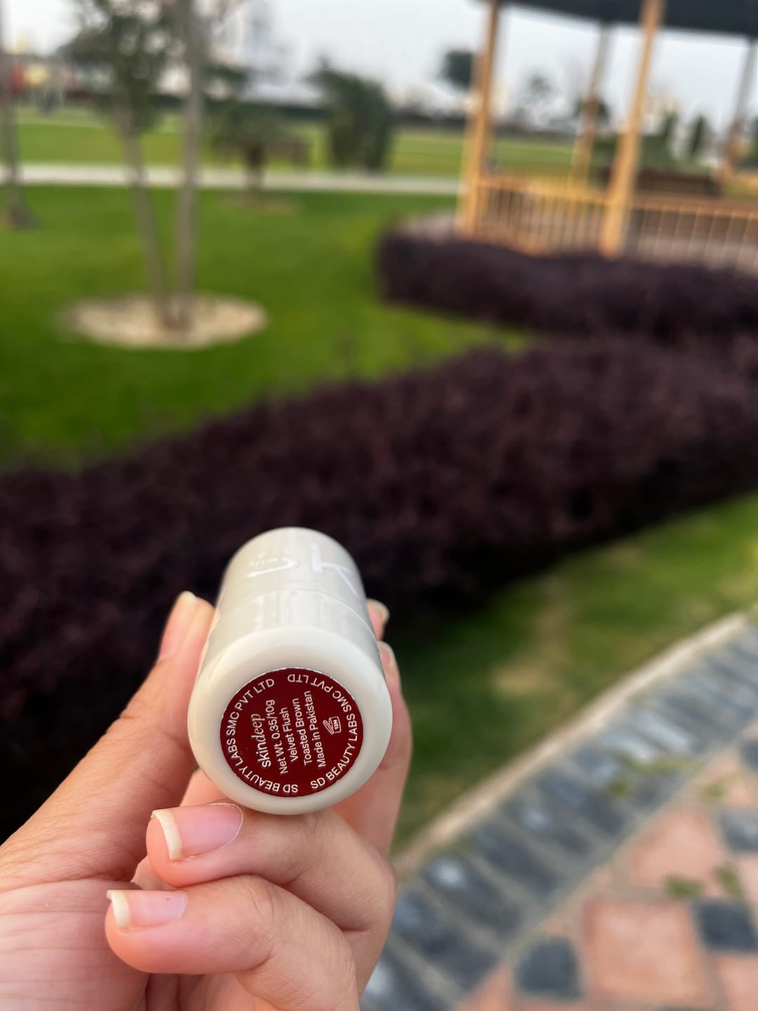 Customer photo review of VELVET FLUSH - Lip+Cheek Blush