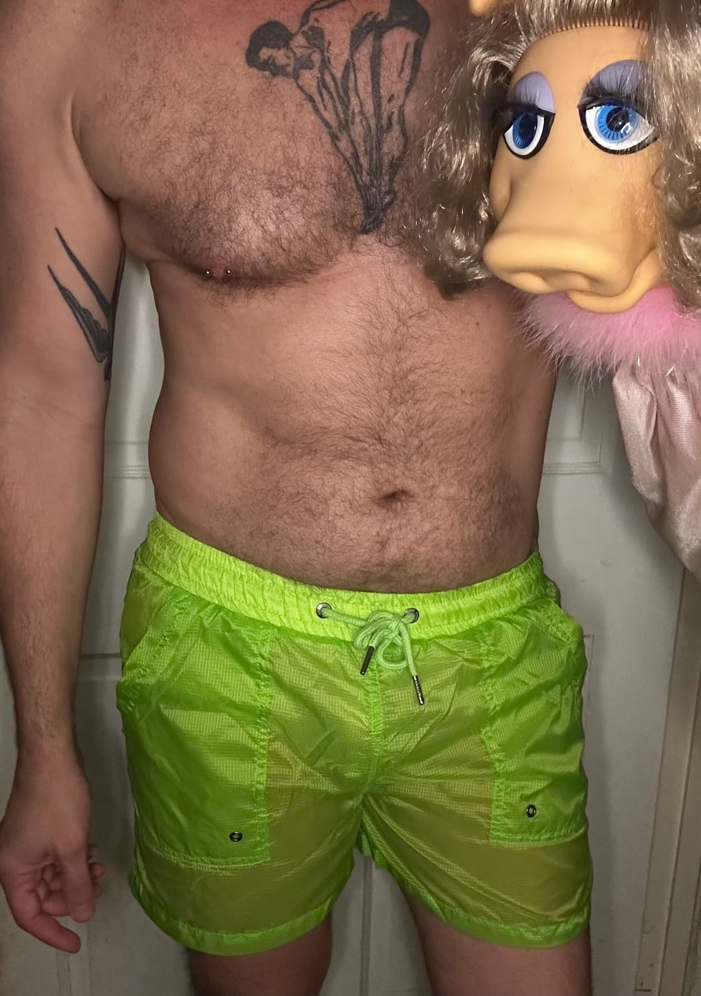 Customer photo review of Ultra Thin Sand Beach Board Shorts