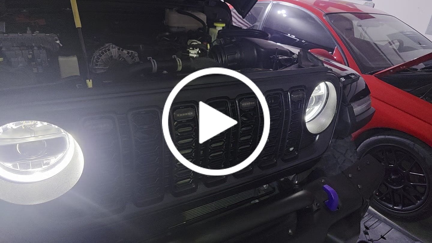 Customer video review of Prerunner Amber/RGB Grille Lights for 24-25 JL JT Grille