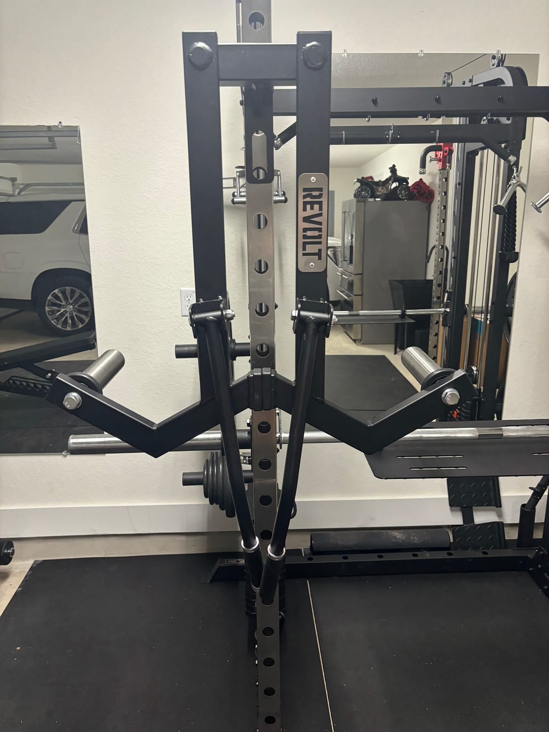 Customer photo review of Revolt Lateral Raise Attachment