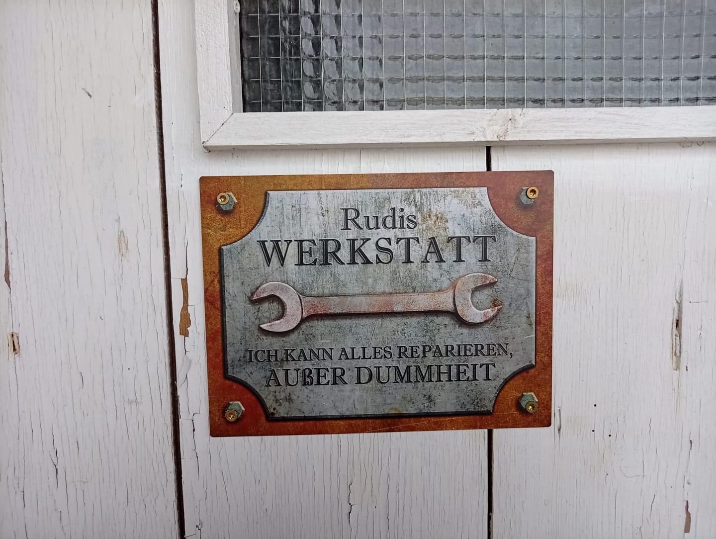 Customer photo review of Für Bastler - Heimwerker-Türschild
