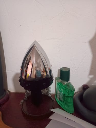 Customer photo review of Miniature Norman Helmet