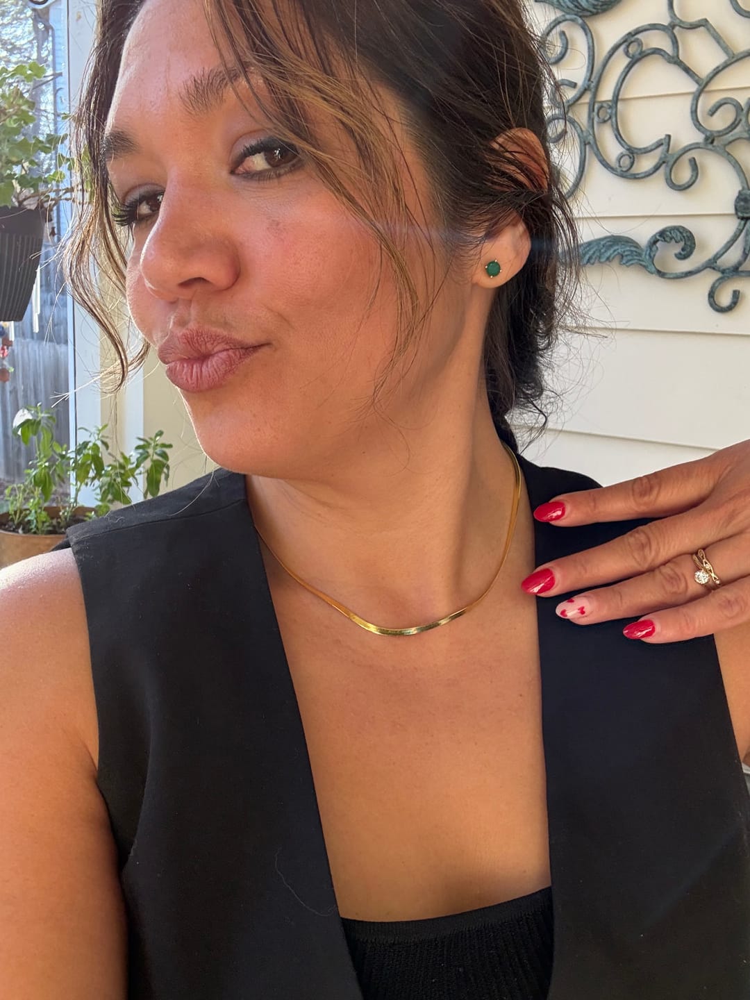Customer photo review of Evelyn Snake Chain
