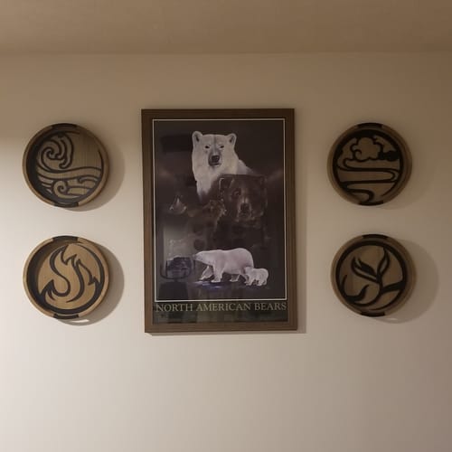 Customer photo review of Four Elements Alternative - Metal Wall Art