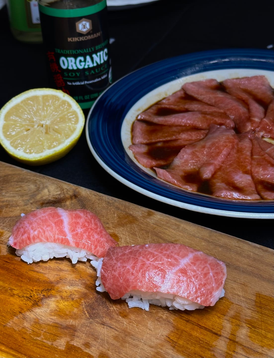 Customer photo review of Otoro Bluefin Tuna Belly for Sashimi (1.5-2 LBS)