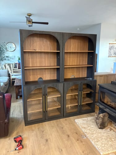 Customer photo review of Jagger 72" Tall 6-Tier Bookcases (Set of 2)