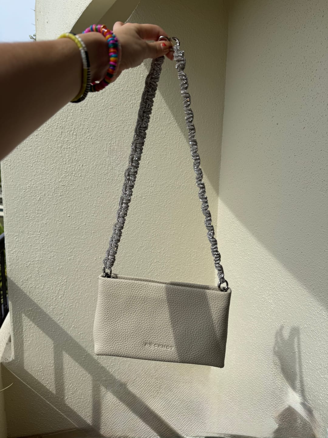 Customer photo review of LYLA Leather Pouch - Off White