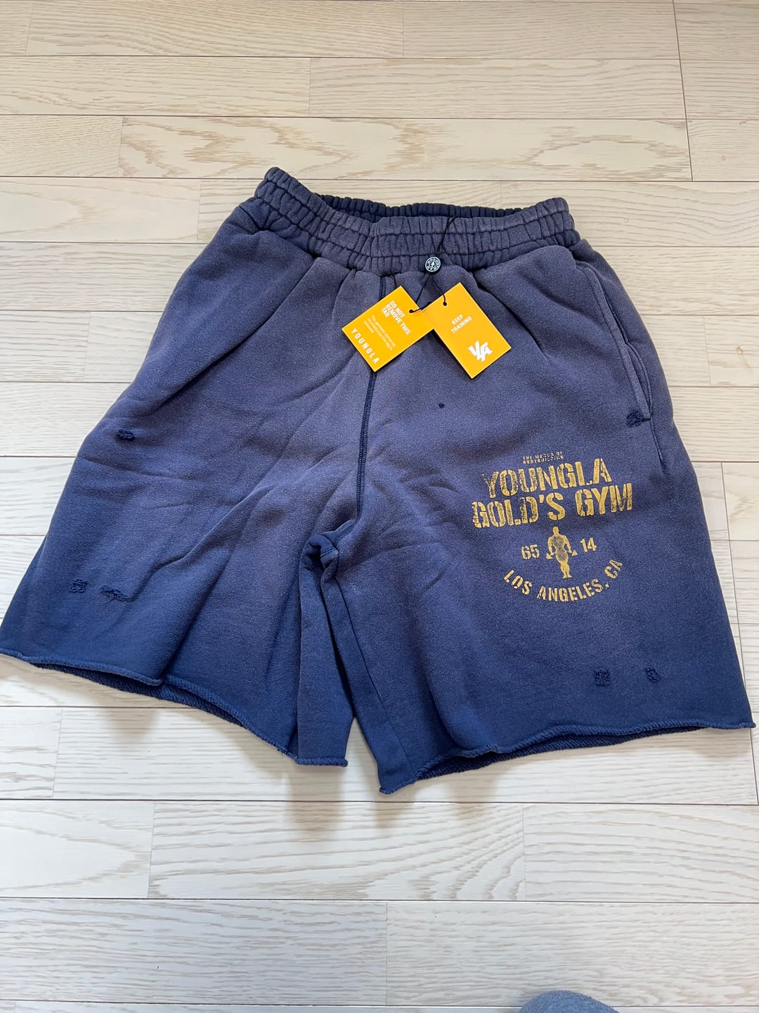 Customer photo review of 1014 - Gold's Iron Legacy Shorts