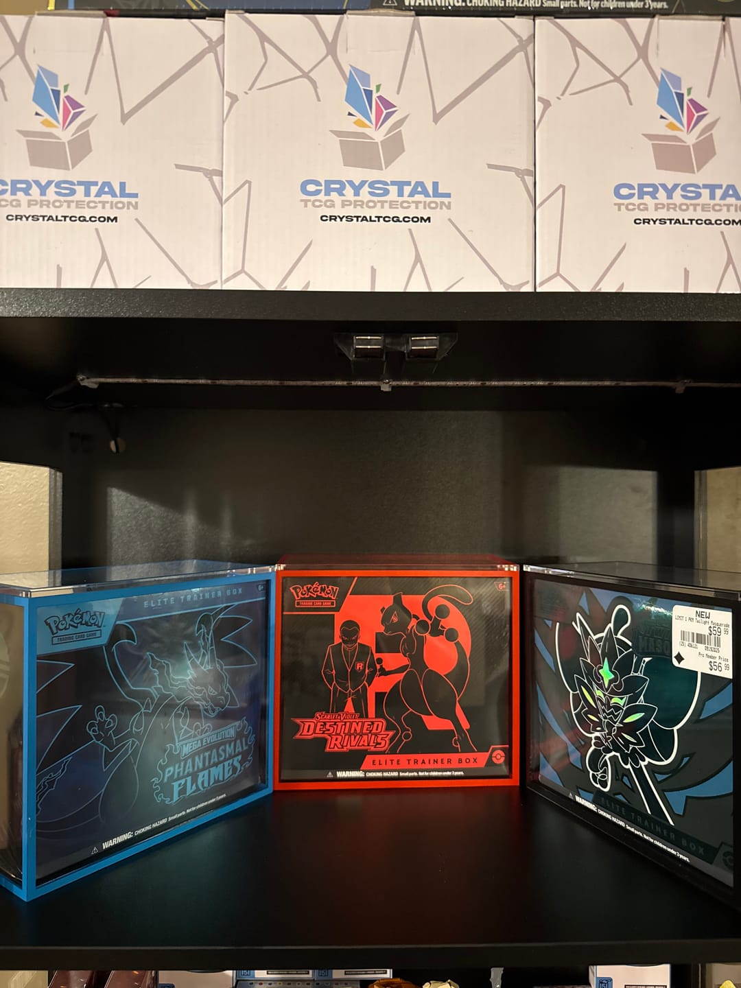 Customer photo review of Premium Colored Acrylic Pokemon Elite Trainer Box “ETB” Case