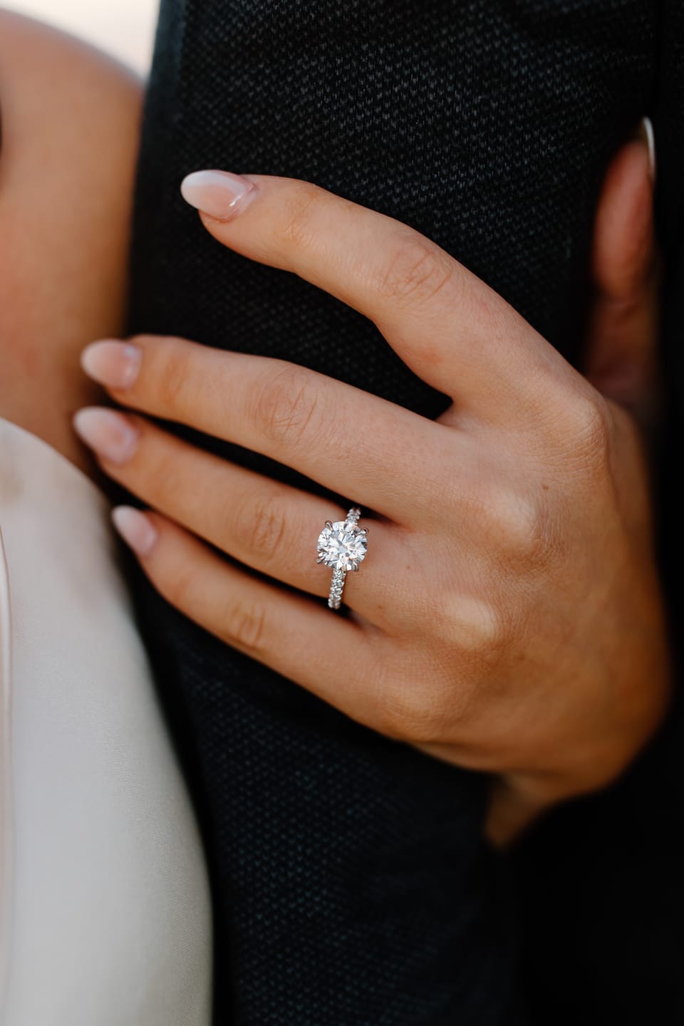 Customer photo review of Custom Engagement Ring Diamond Daughters