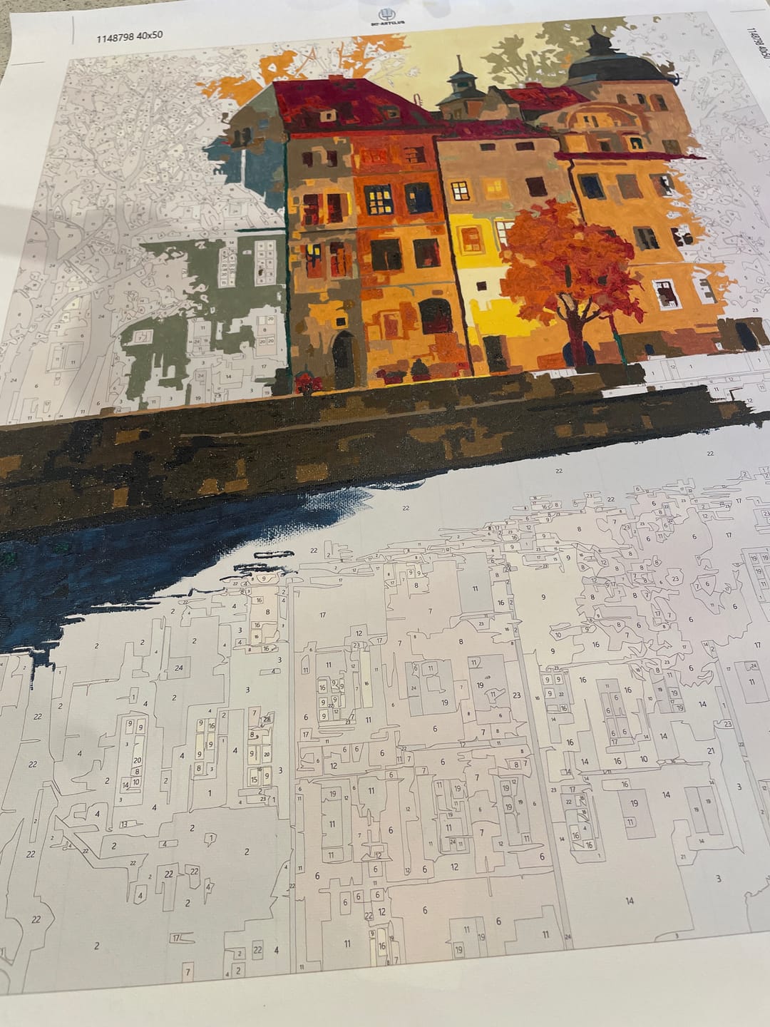 Customer photo review of Prague | Paint by Number
