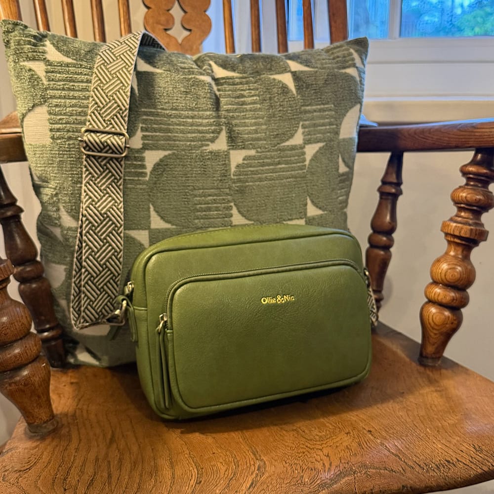 Customer photo review of Doyle Crossbody - Duck Egg
