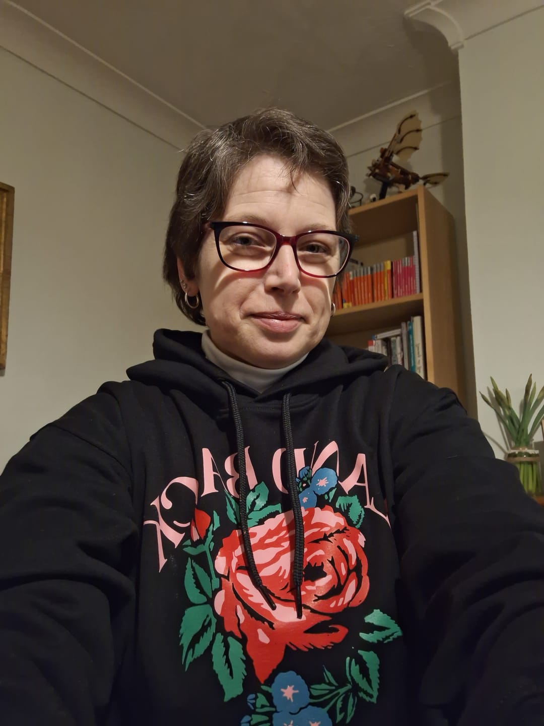 Customer photo review of Rose Land Back Hoodie