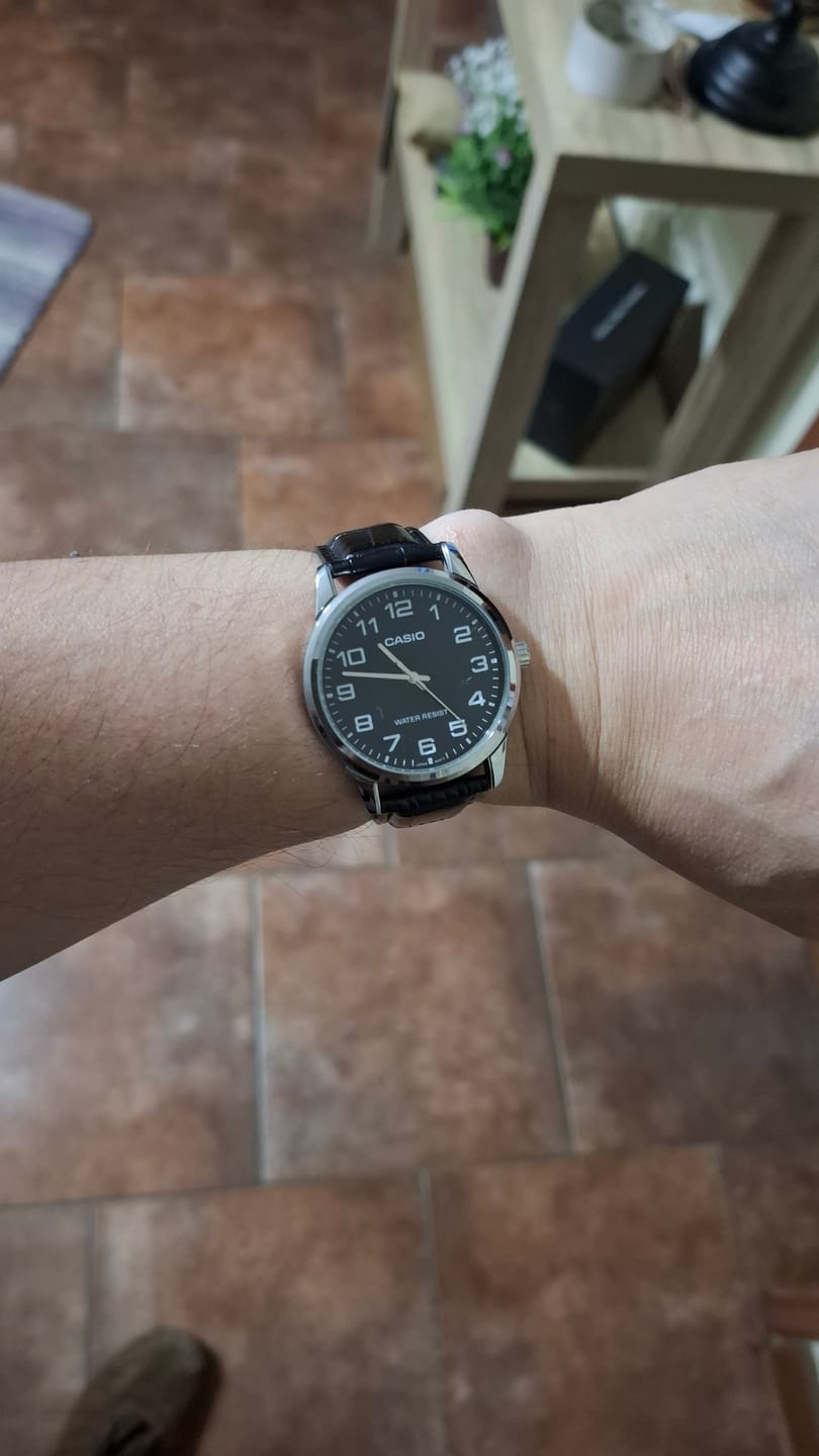 Customer photo review of Reloj Casio Análogo MTP-V001L-1BUDF Negro Correa de Cuero