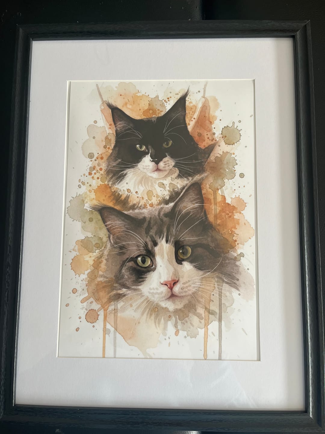 Customer photo review of Deine Katze als Aquarell Tierportrait | Geschenk für Katzenliebhaber