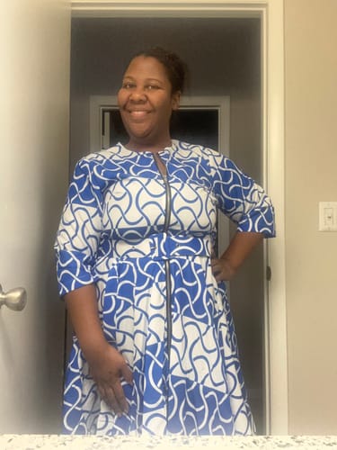 Customer photo review of Dress- All zipped