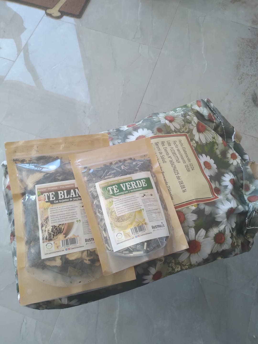 Customer photo review of Té Verde Lemongrass Cardamomo