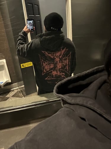Customer photo review of 'DESTROY EVIL' HOODIE - VINTAGE