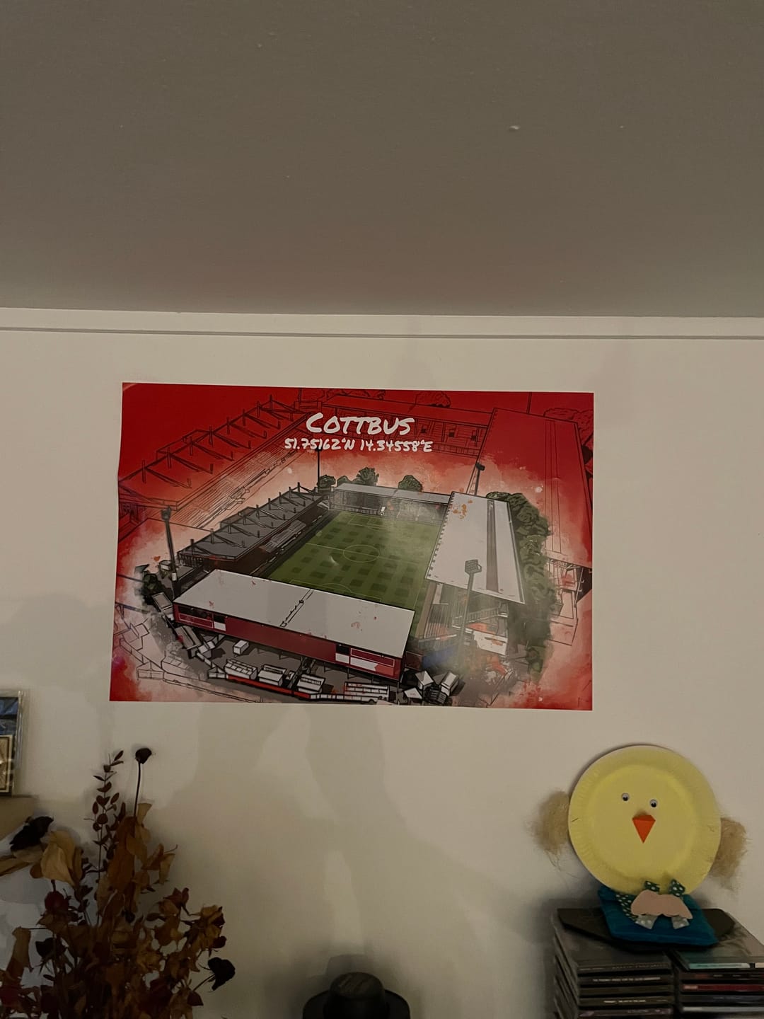 Customer photo review of Stadion Poster Cottbus Art Print