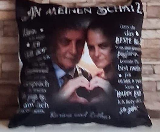Customer photo review of Mein Happy End - Paar-Kissen