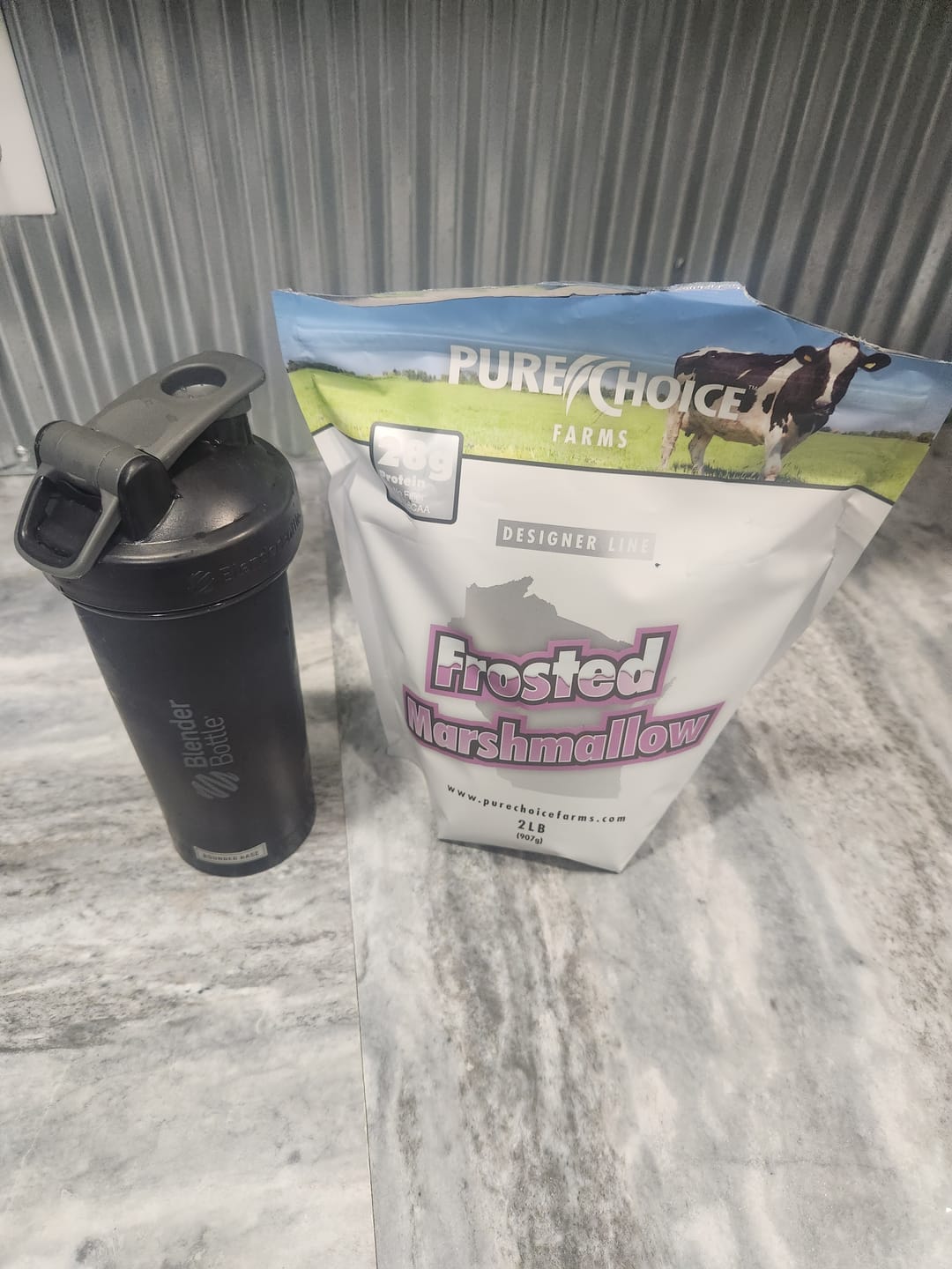 Customer photo review of Whey Protein Isolate Frosted Marshmallow