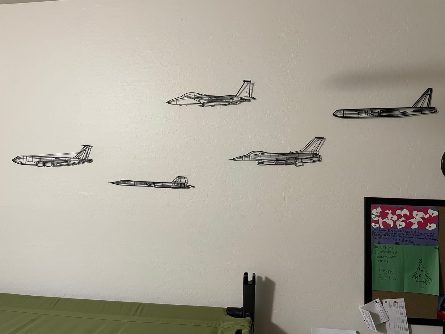 Customer photo review of F-15 Strike Eagle Metal Aircraft Wall Art - NCP0074