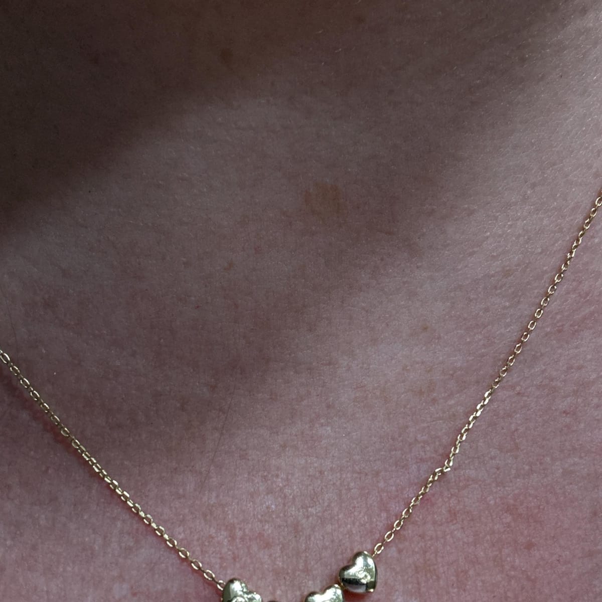 Customer photo review of Gepersonaliseerde hart initialen ketting