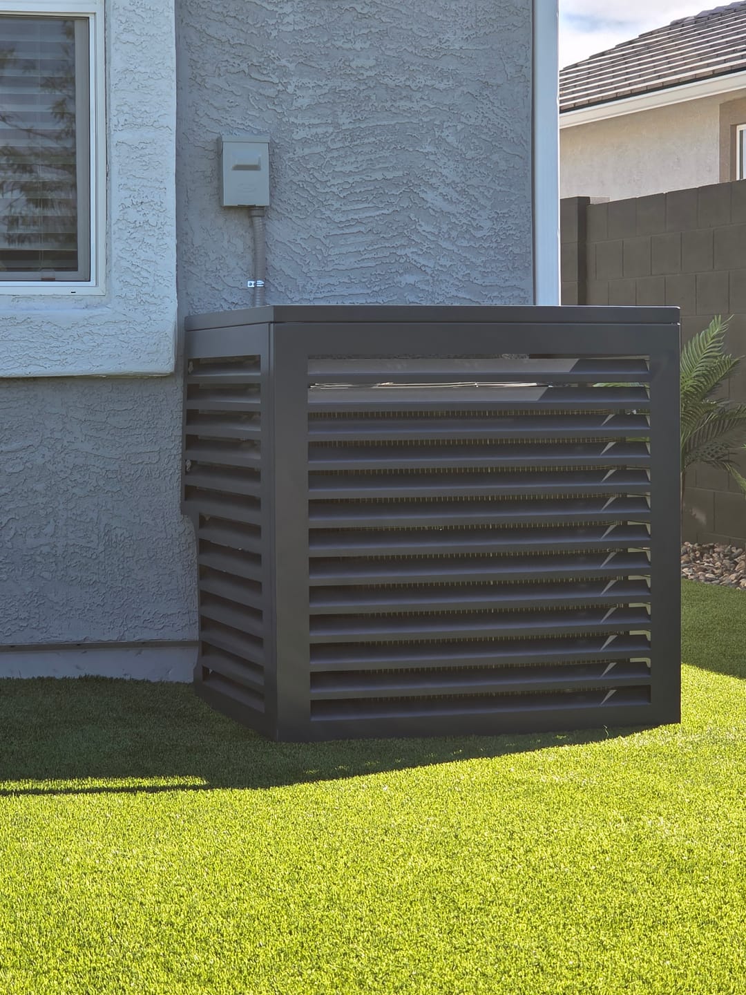 Customer photo review of Central AC Cover - Black