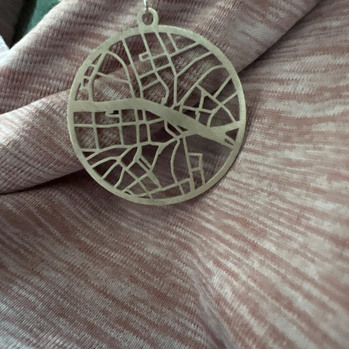 Customer photo review of Gepersonaliseerde kaart ketting