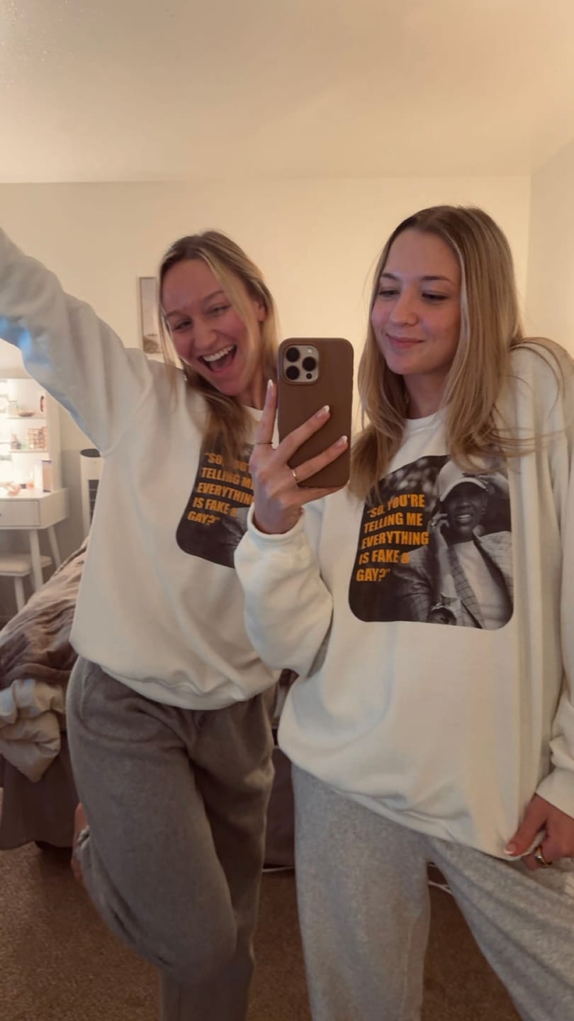Customer photo review of Fake & Gay Crewneck