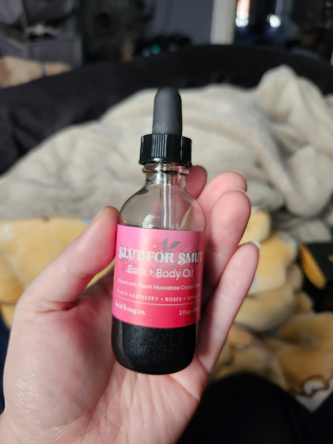 Customer photo review of Slut for Smut Bath & Body Oil