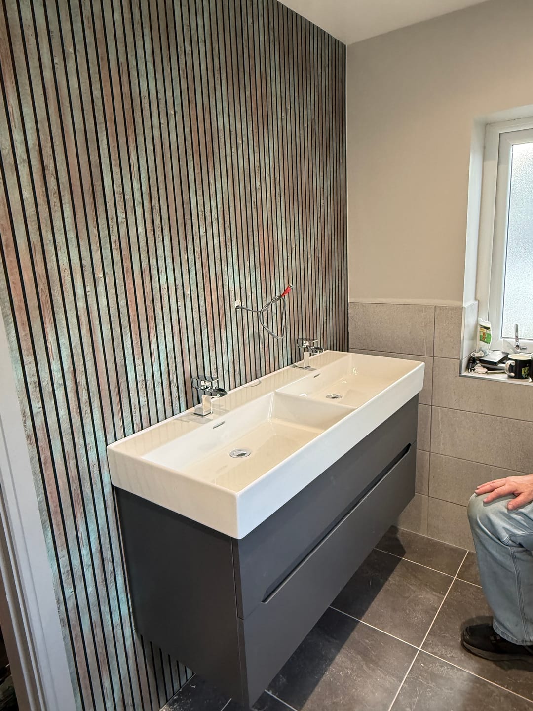 Customer photo review of AquaGuard Slat Wall Panel Samples