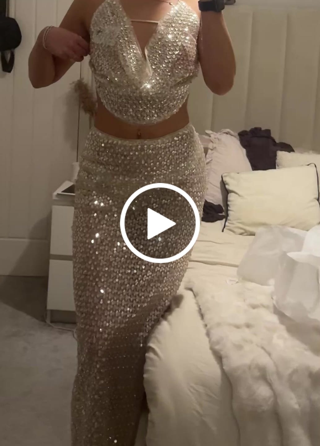 Customer video review of CRYSTAL QUARTZ MAXI SKIRT