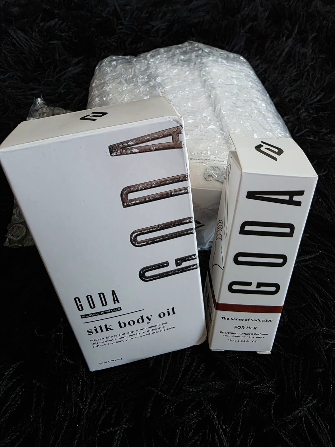 Customer photo review of Goda® Silk Body Oil
