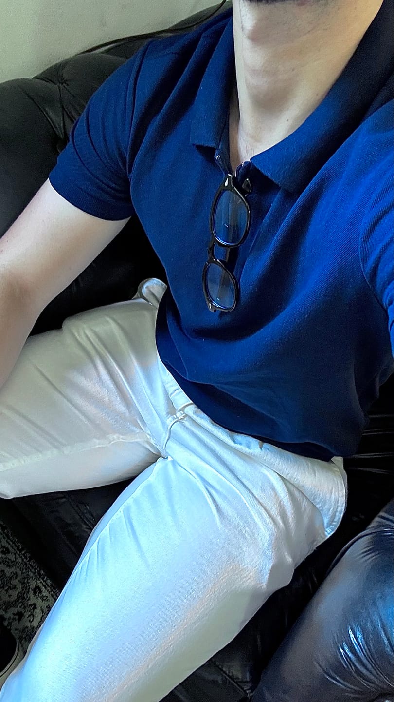 Customer photo review of Camisa Polo Ziper Azul Marinho