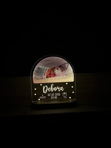 Customer photo review of Zur Geburt – Dein Licht fürs Leben. Fotolampe