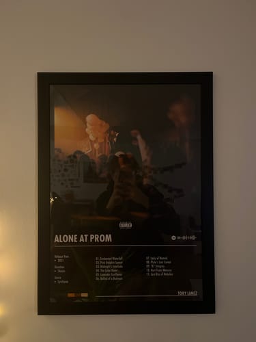 Customer photo review of Tory Lanez - Alone At Prom | Album Cover Poster