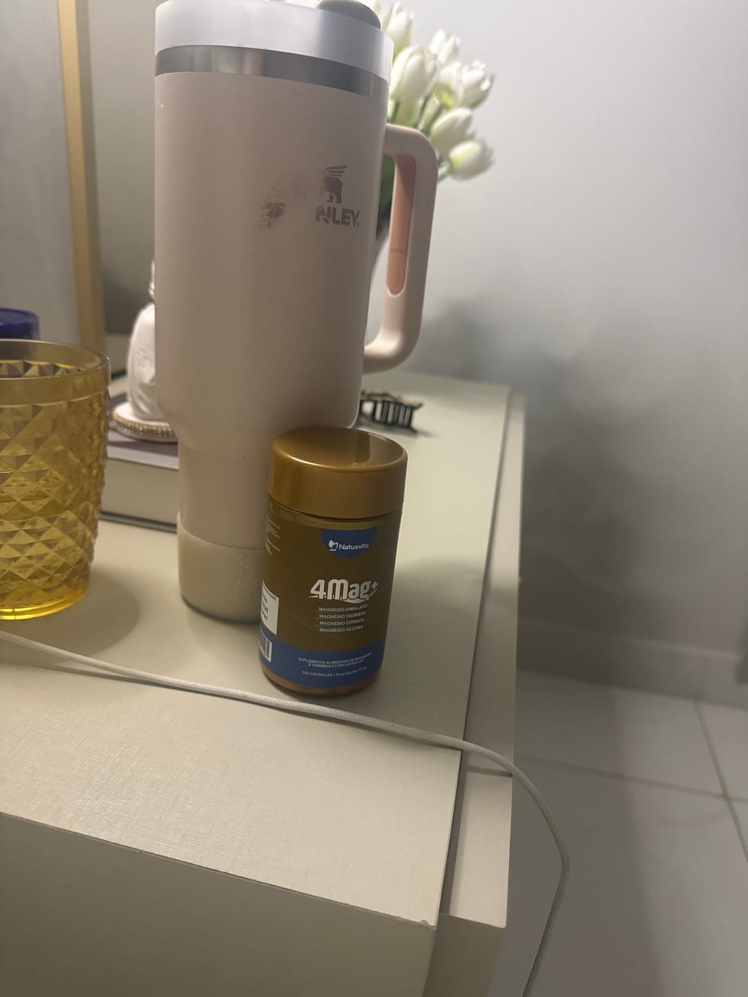 Customer photo review of 4MAG Complexo de Magnésios Glicina, Dimalato, Citrato e L-Taurato. 120 cápsulas