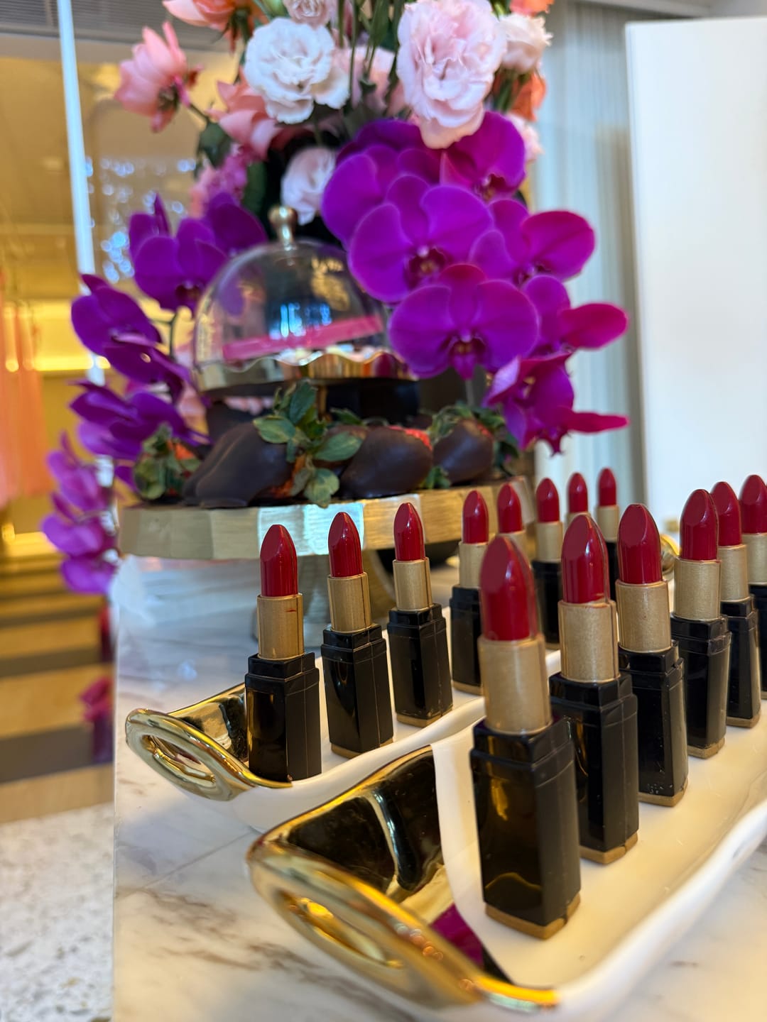 Customer photo review of Dark Chocolate Lipsticks, Set of 3