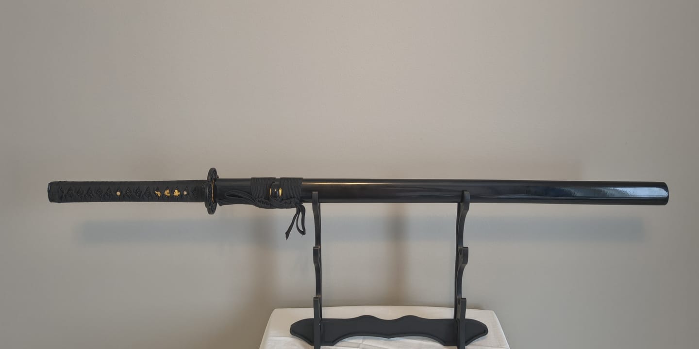 Customer photo review of The Doku Ekitai Handmade Ninjato Carbon Steel