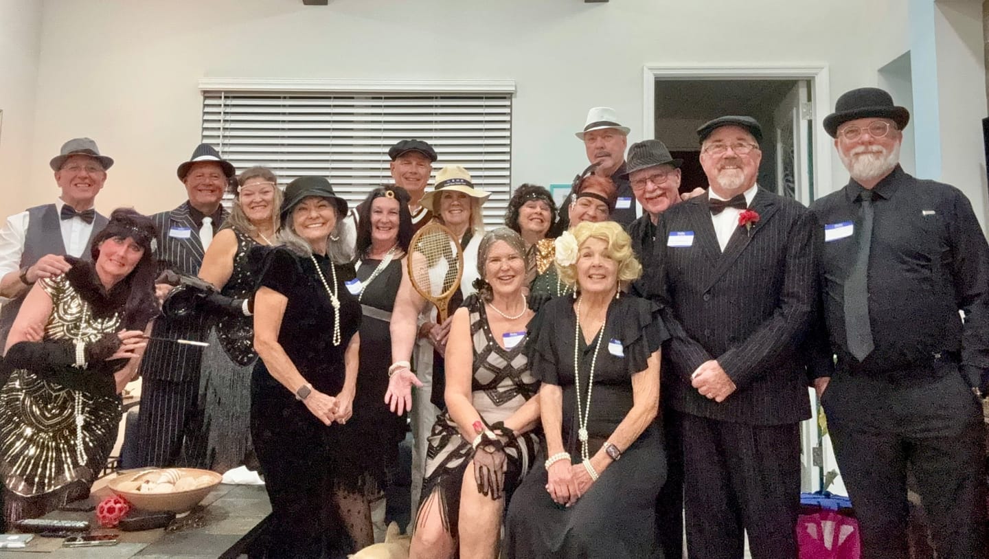 Customer photo review of Replay-able 1920s Murder Mystery Dinner Party Game for Up to 20 Adults - Host Your Own Dinner Party Game Night - 1920s Speakeasy Gatsby Theme - 1920s Fancy Dress Dinner Party(V2)