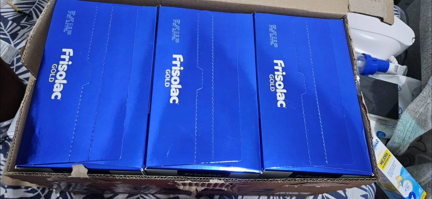 Customer photo review of Frisolac Gold 2 (6-12 Meses) 3 Pack 3.6 Kg