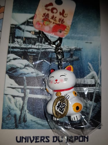 Customer photo review of Porte-Clé Maneki Neko Kawaii