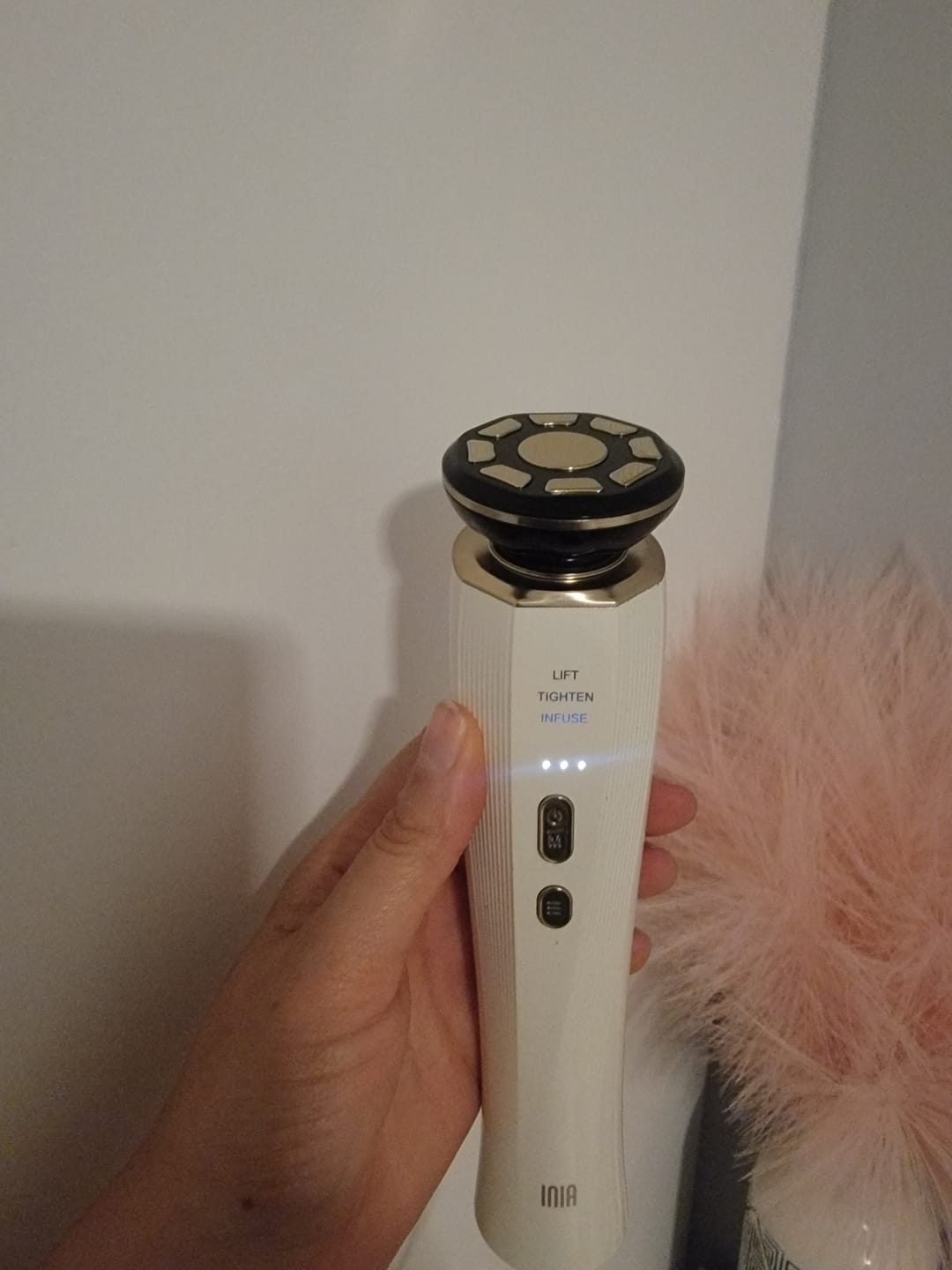 Customer photo review of INIA FLARE Microcurrent Facial Device