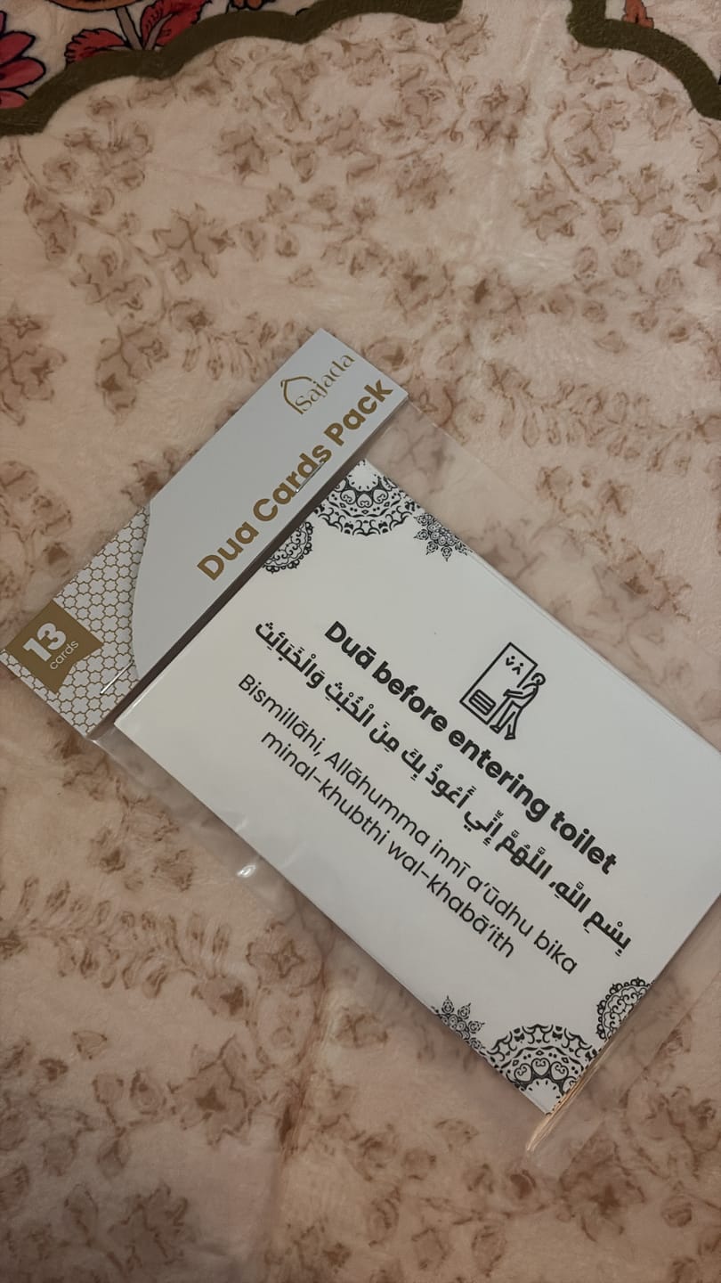 Customer photo review of Set of 13 Duaa Transparent Stickers