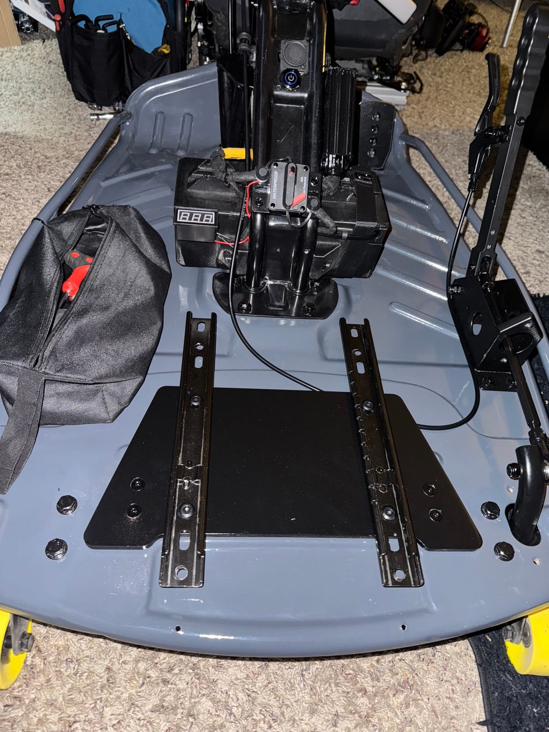 Customer photo review of Adjustable Cushioned Seat Upgrade