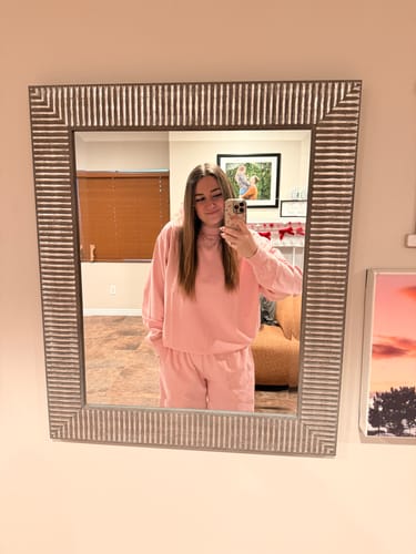 Customer photo review of Vintage Waffle Mockneck